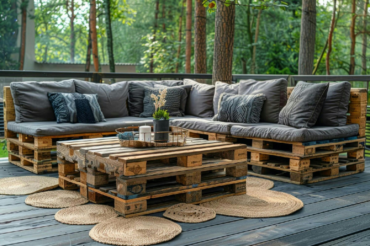 Quando si arreda con pallet il salotto cambia volto: idee pratiche per divani unici e cuscini su misura per casa