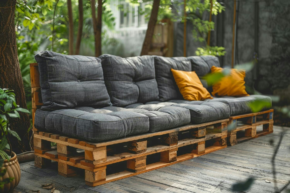 Quando si arreda con pallet il salotto cambia volto: idee pratiche per divani unici e cuscini su misura per casa